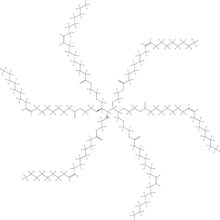 פולי(אוקסי-1,2-אתנדייל), .alpha.-hydro-.omega.-(9Z)-1-oxo-9-octadecenyloxy-, אתר עם D-glucitol ( 6:1)